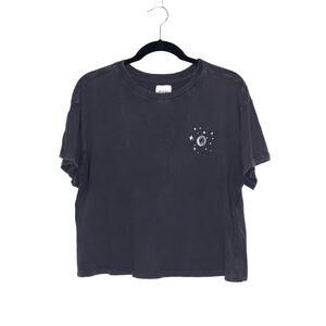 MODISH REBEL Good Things T-Shirt Charcoal Short Sleeves Graphic Tee Women's M
